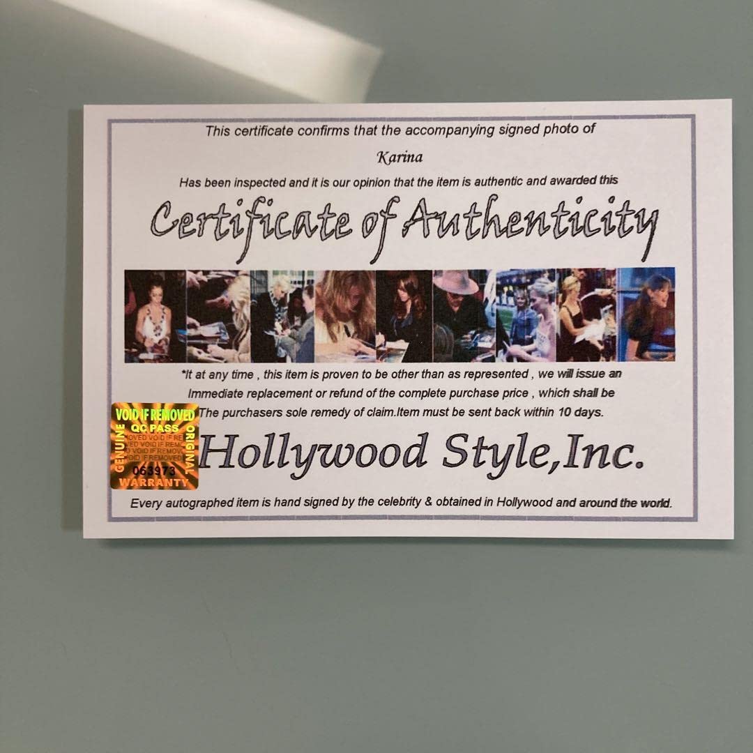 Amazon.co.jp: カリナ直筆サイン入り2Lサイズ写真aespaGOT the beat